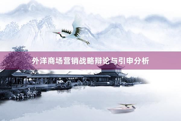 外洋商场营销战略辩论与引申分析